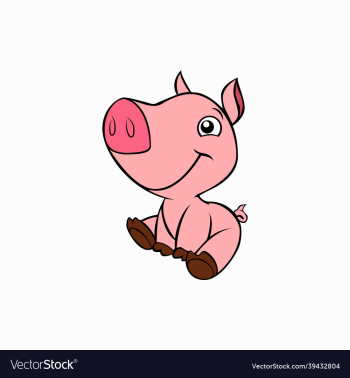 cute little pig animal