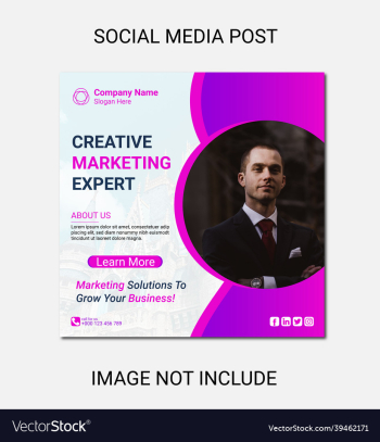 digital marketing social media and instagram post