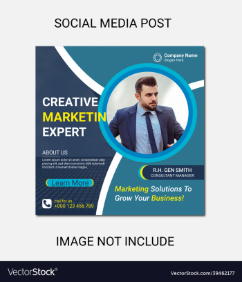 digital marketing social media and instagram post