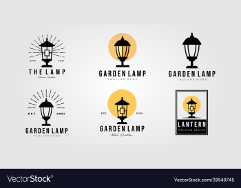 set of yard light and collection of garden lamp