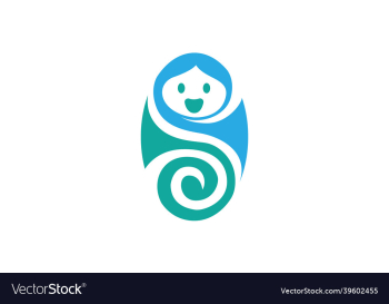 baby care logo and icon