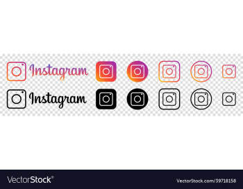 instagram icon set