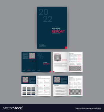 clean and minimal annual report