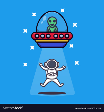 alien abduction astronaut rays ufo
