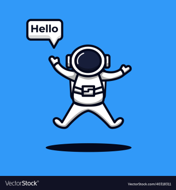 astronaut saying hello