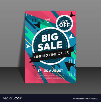 layout big sale poster template design