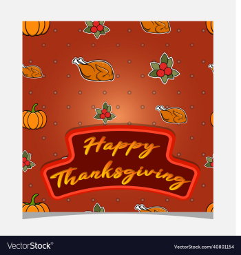 happy thanksgiving card design template greeting