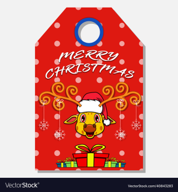 merry christmas happy new year hand drawn label
