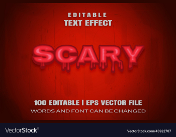 scary text effect