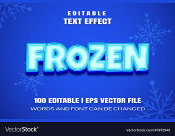 text effects frozen
