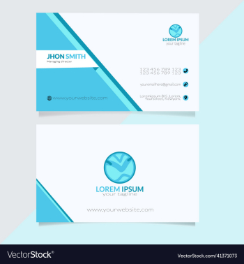 simple business card design for corporate business