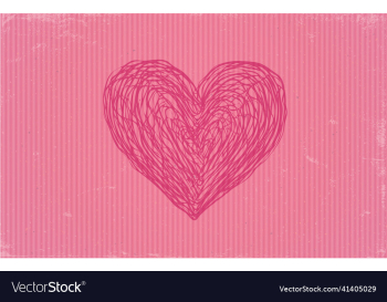 a old craft paper with pink heart
