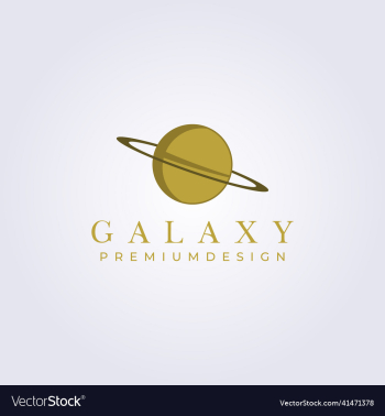 simple astronomy space planet logo isolated icon