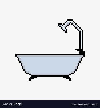 bathtub pixel art