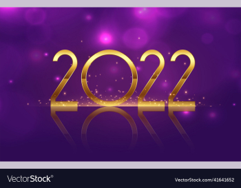 2022 happy new year golden sparkling celebration