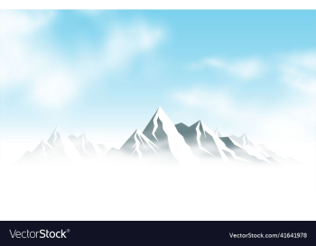 winter mountain scenery