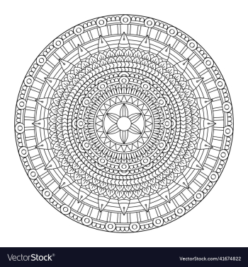 circular pattern in form of mandala