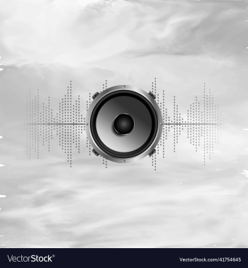 elegant music speaker and equalizer background