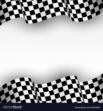 racing flag background in 3d style
