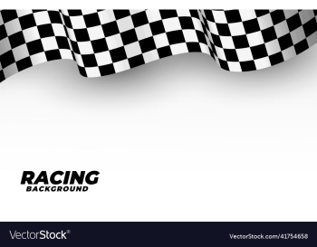 racing flag background in 3d style