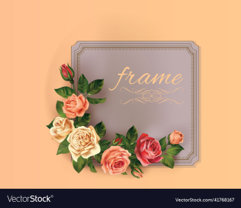 beautiful roses with vintage cards material