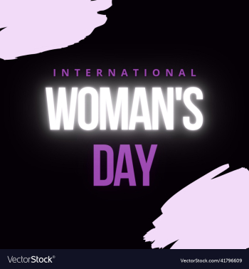 black pink efect international womens day posts