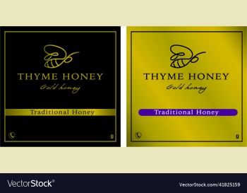 honey label suitable for use