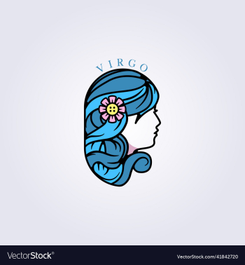 beautiful blue girl or woman virgo zodiac