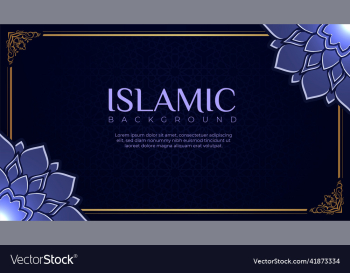 luxury islamic greeting card banner