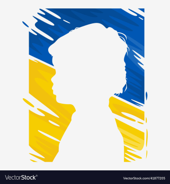 silhouette of kid inside canvas