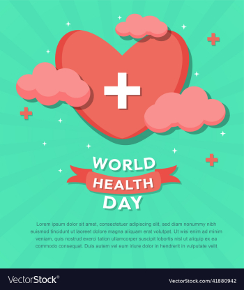 world health day heart design