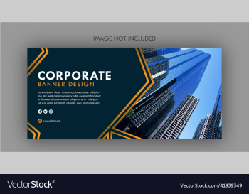 corporate horizontal banner design template