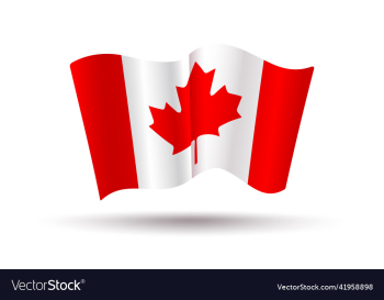 canadian flag in 3d style vintage flag of canada