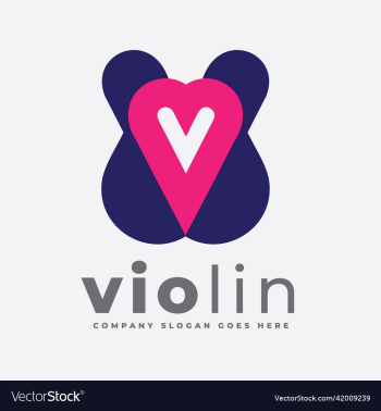 violin love logo