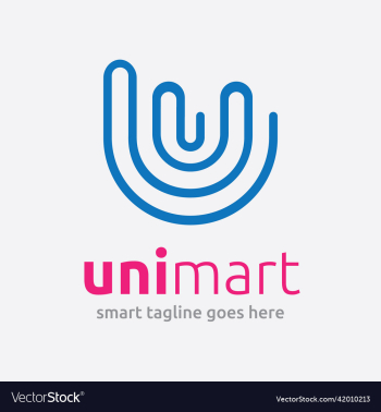 unimart - u lettertype logo