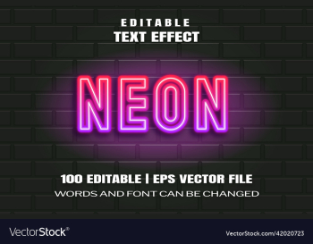 text effects neon