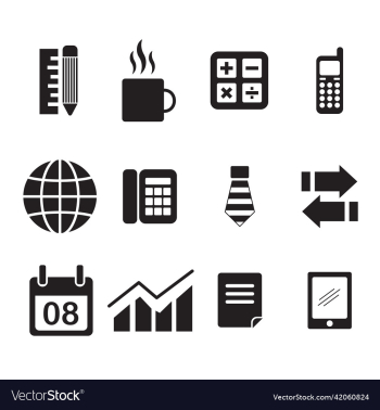 set of 12 business icon for your project