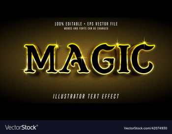 magic 3d editable text effect