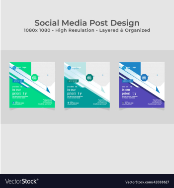medical social media post design template