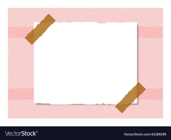 hand drawn paper note isolated on a pink texture