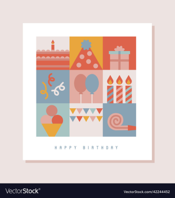 happy birthsday card postcard pattern background