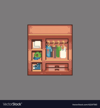 wardrobe cabinet pixel art