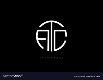 atc circle minimal letter branding logo