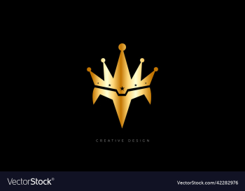 crown letter t elegant brand logo