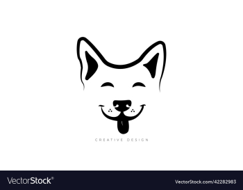 dog smile creative logo