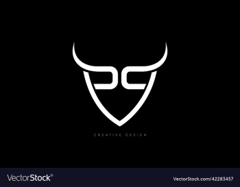 letter design dcv bull head logo