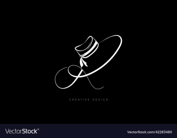 letter design r hat concept logo