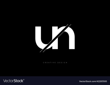 letter design un lowercase branding sign