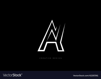minimal letter branding an creative logo