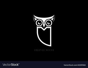 owl elegant creative brand logo